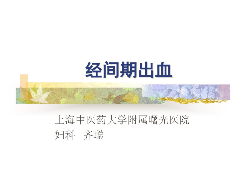 上海中医药大学附属曙光医院妇科齐聪_第1页