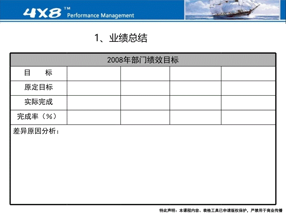 部门年度总结和年度计划ppt模板_第4页