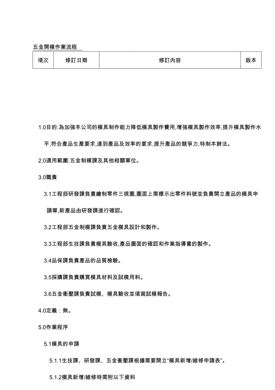 五金模具开模流程_第1页