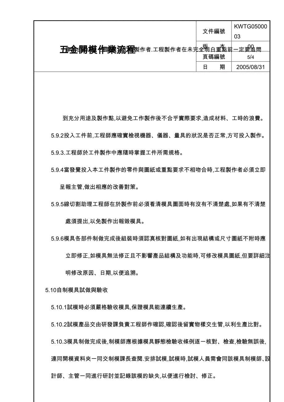 五金模具开模流程_第5页