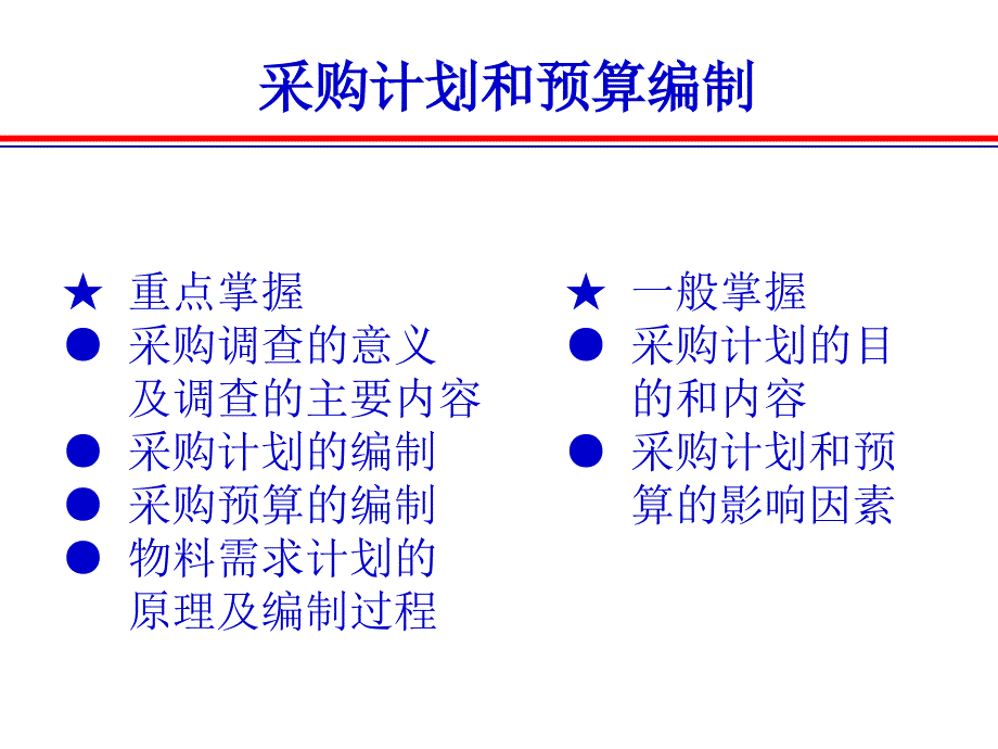 采购计划和预算编制_第1页