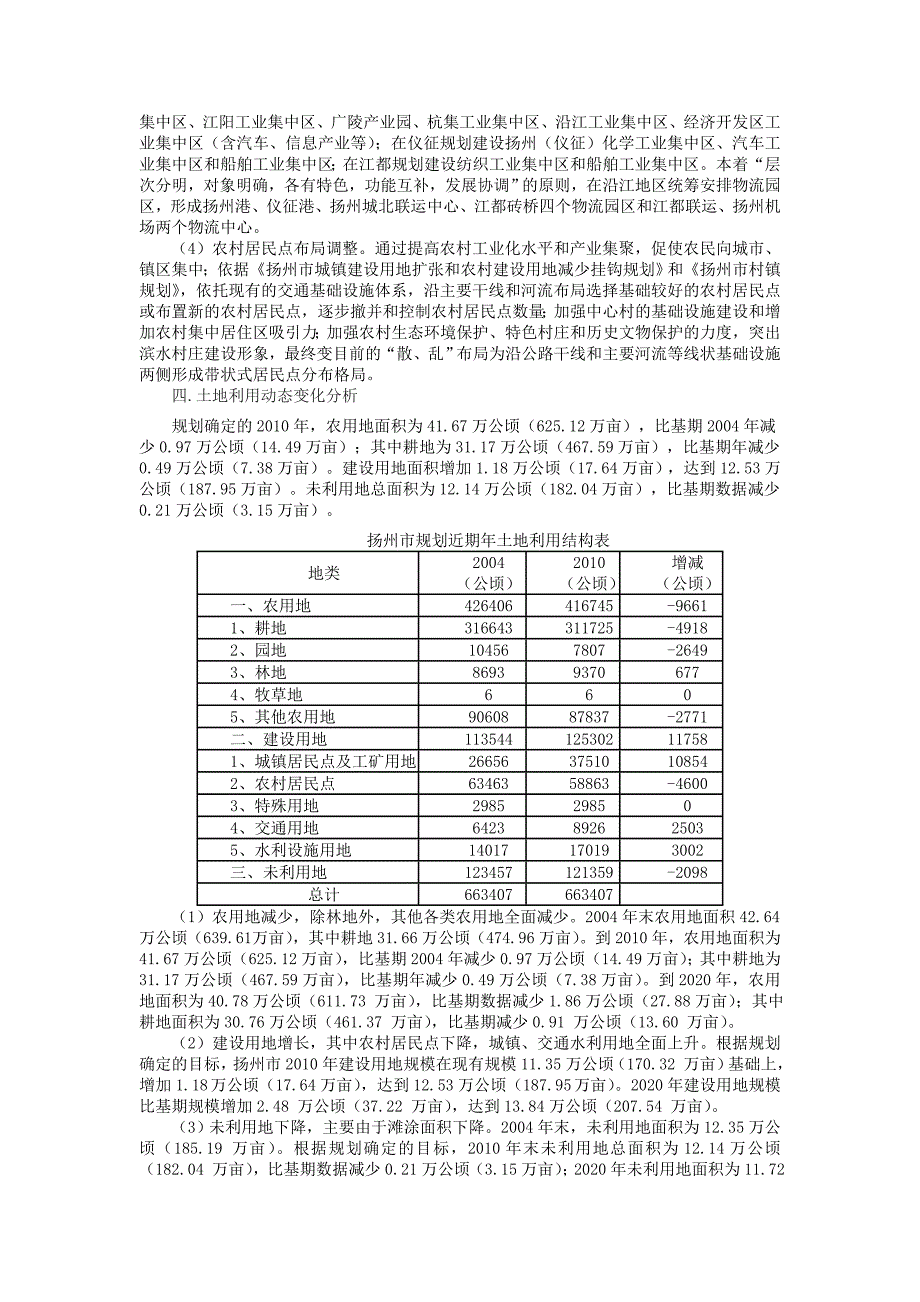 土地利用规划作业_扬州市土地利用规划_第3页