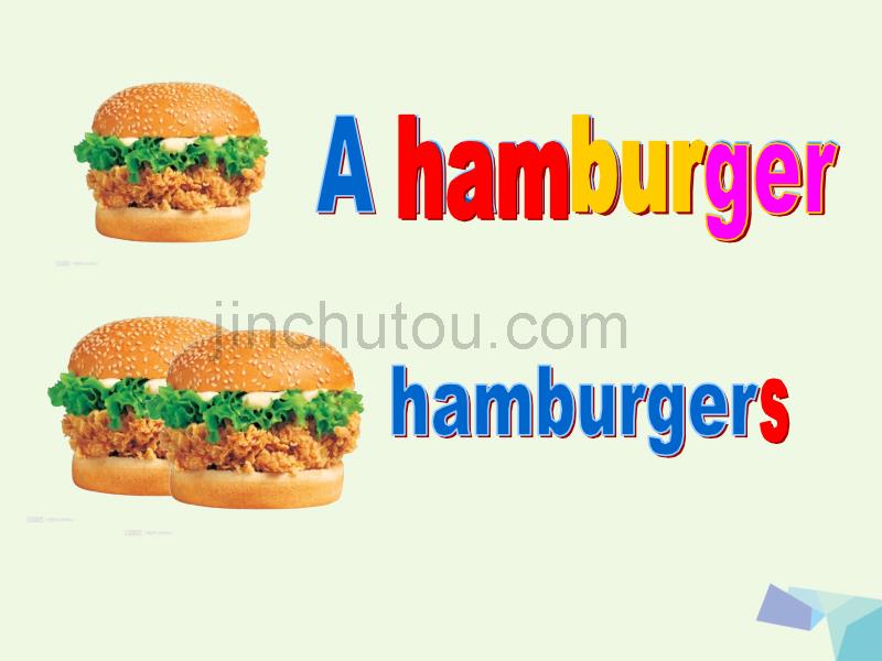 三年级英语上册 unit 2 i’m eating hamburgers and chips课件 外研版（一起）_第5页