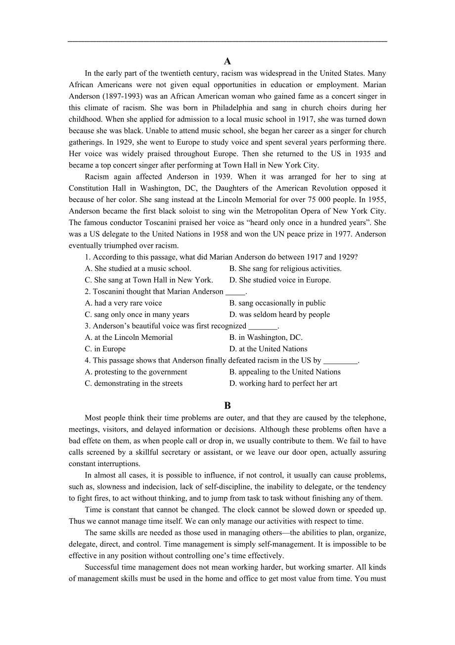 高三英语十一月份强化训练_第3页