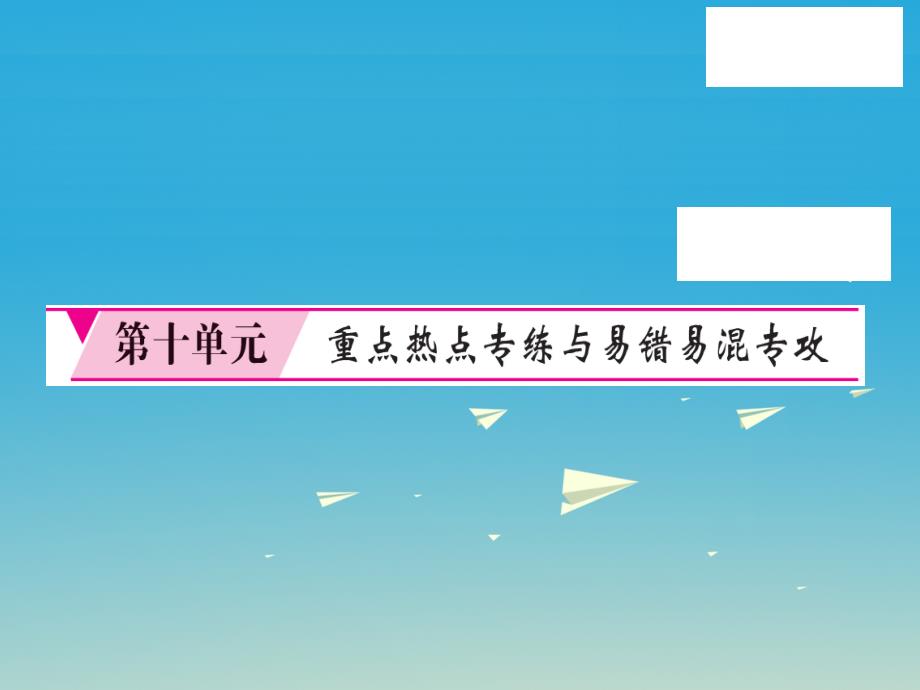 2017届九年级化学下册第10单元化学与降重点热点专练与易错易混专攻课件（新版）鲁教版_第1页