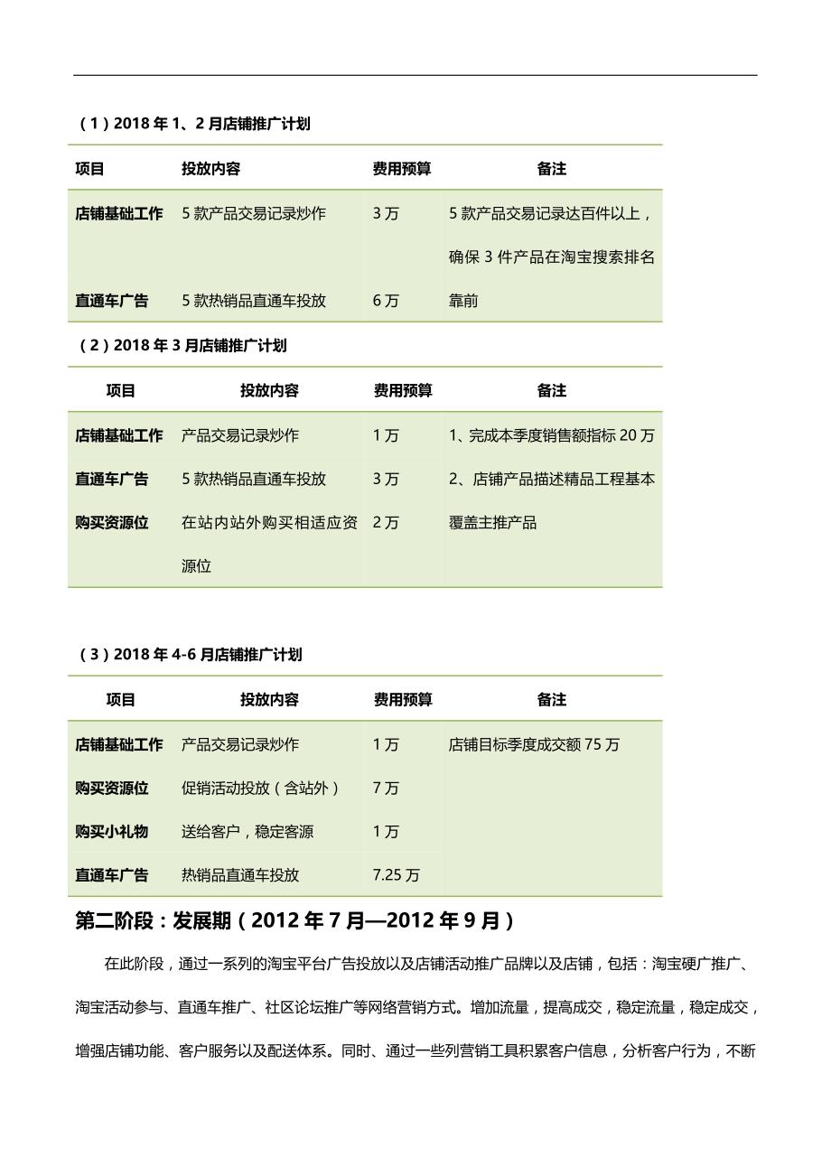 2018天猫商城年度运营计划-天猫店铺全年运营规划-电子商务项目年度经营计划_第4页