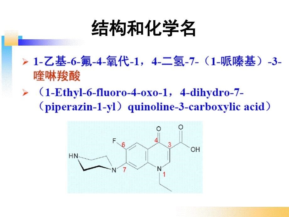 药物化学   喹诺酮类抗菌药_第5页