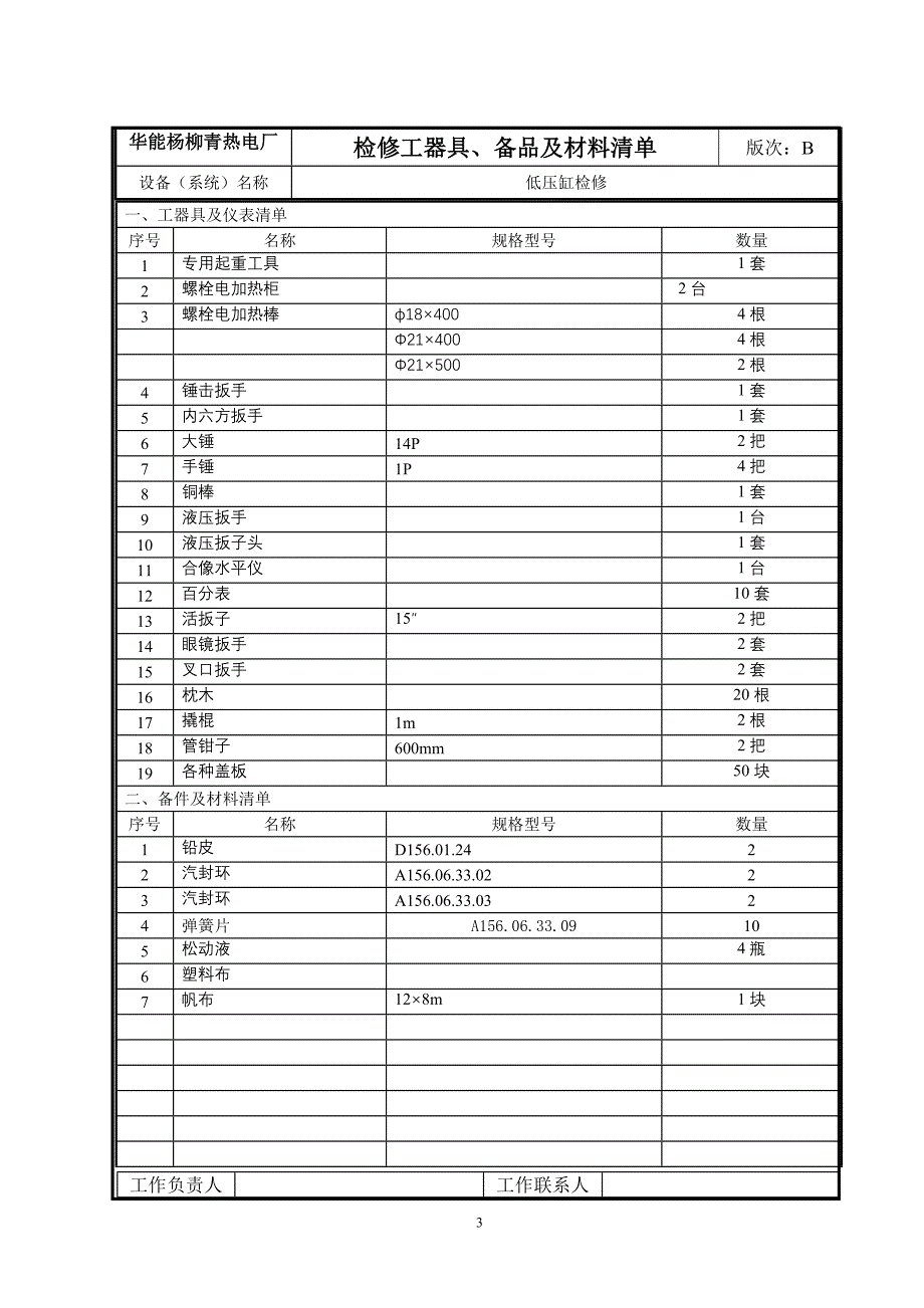 杨柳青电厂低压缸检修文件包_第4页