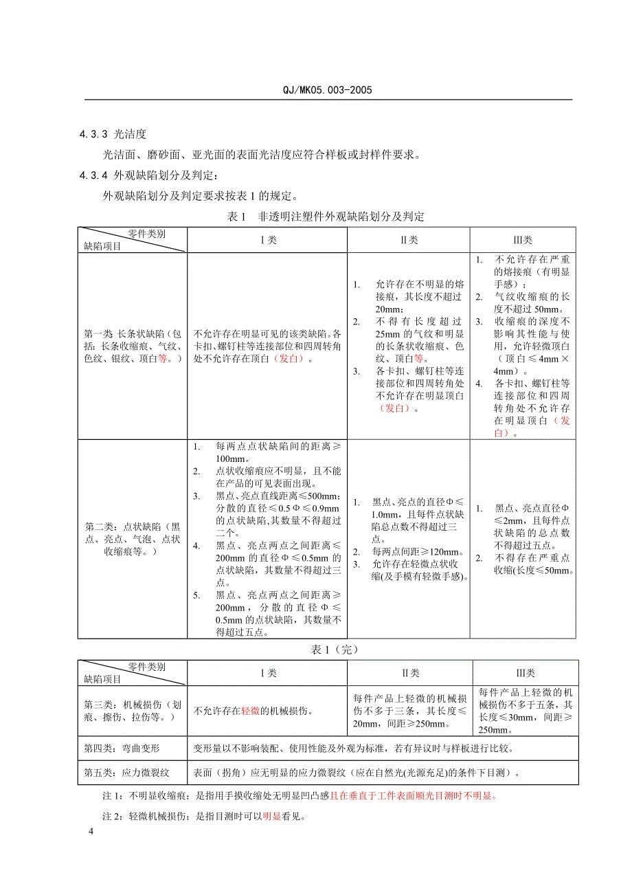 注塑件及装配通用技术条件_第5页