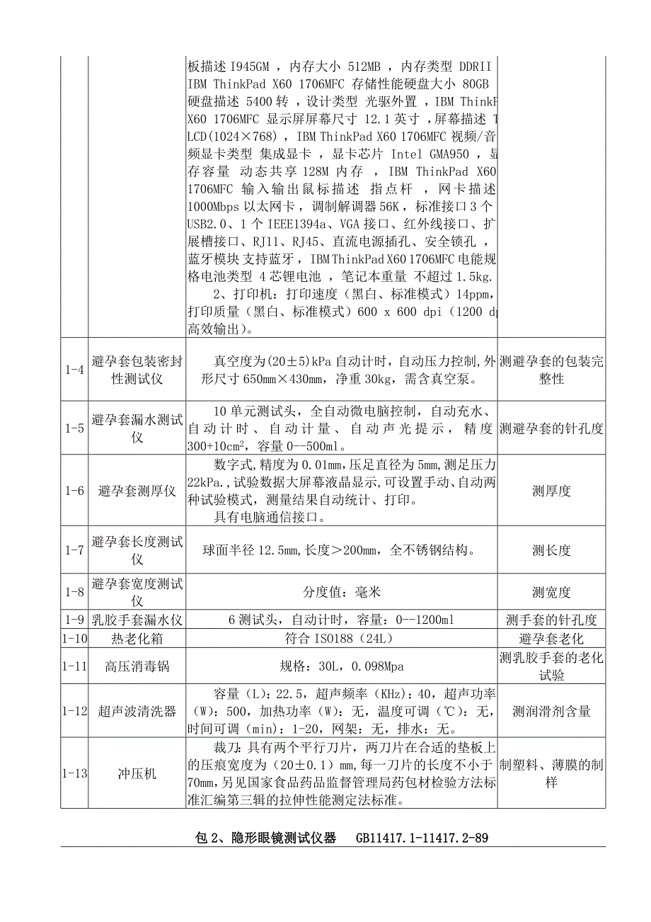 采购需求及技术规范书_第2页