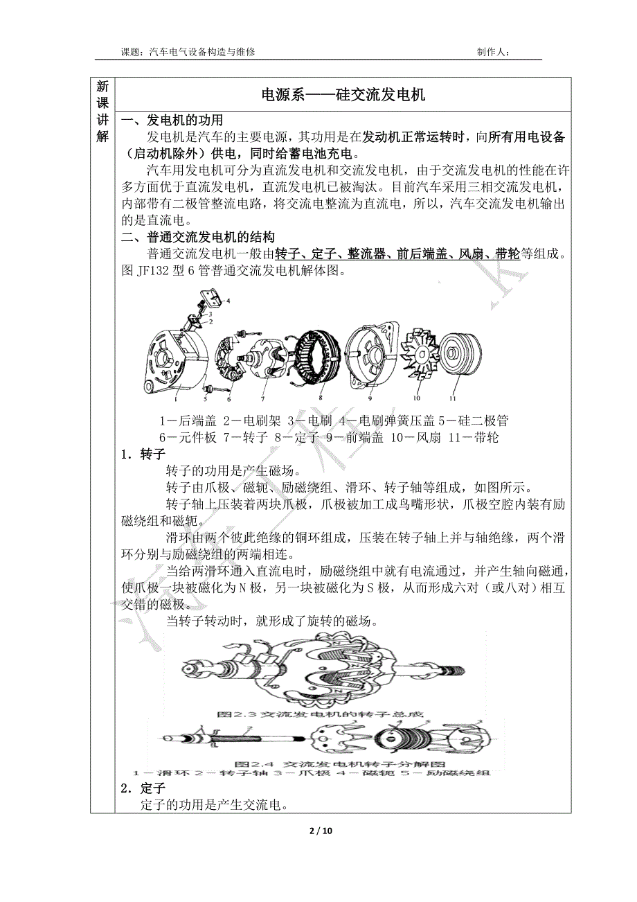 电器设备构造与维修_发电机_第2页