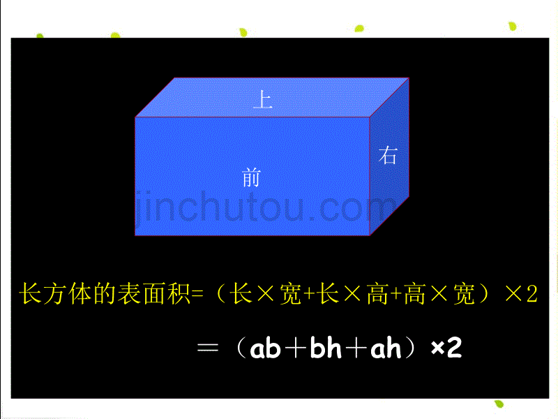 人教新课标数学五年级下册《长方体和正方体的表面积6》ppt课件_第3页