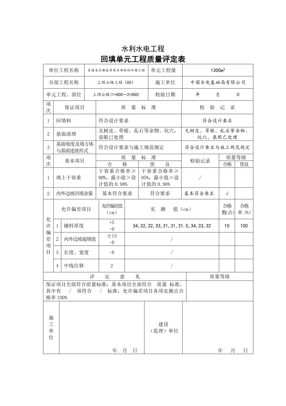 回填单元工程质量评定表_第2页