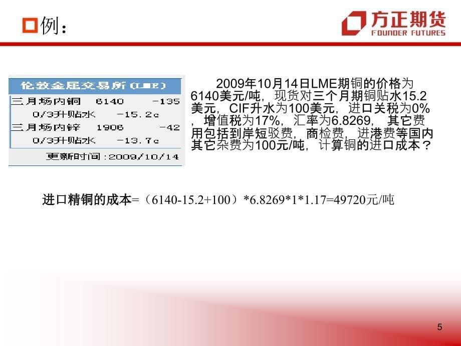 国内主要商品期货的进出口成本分析_第5页