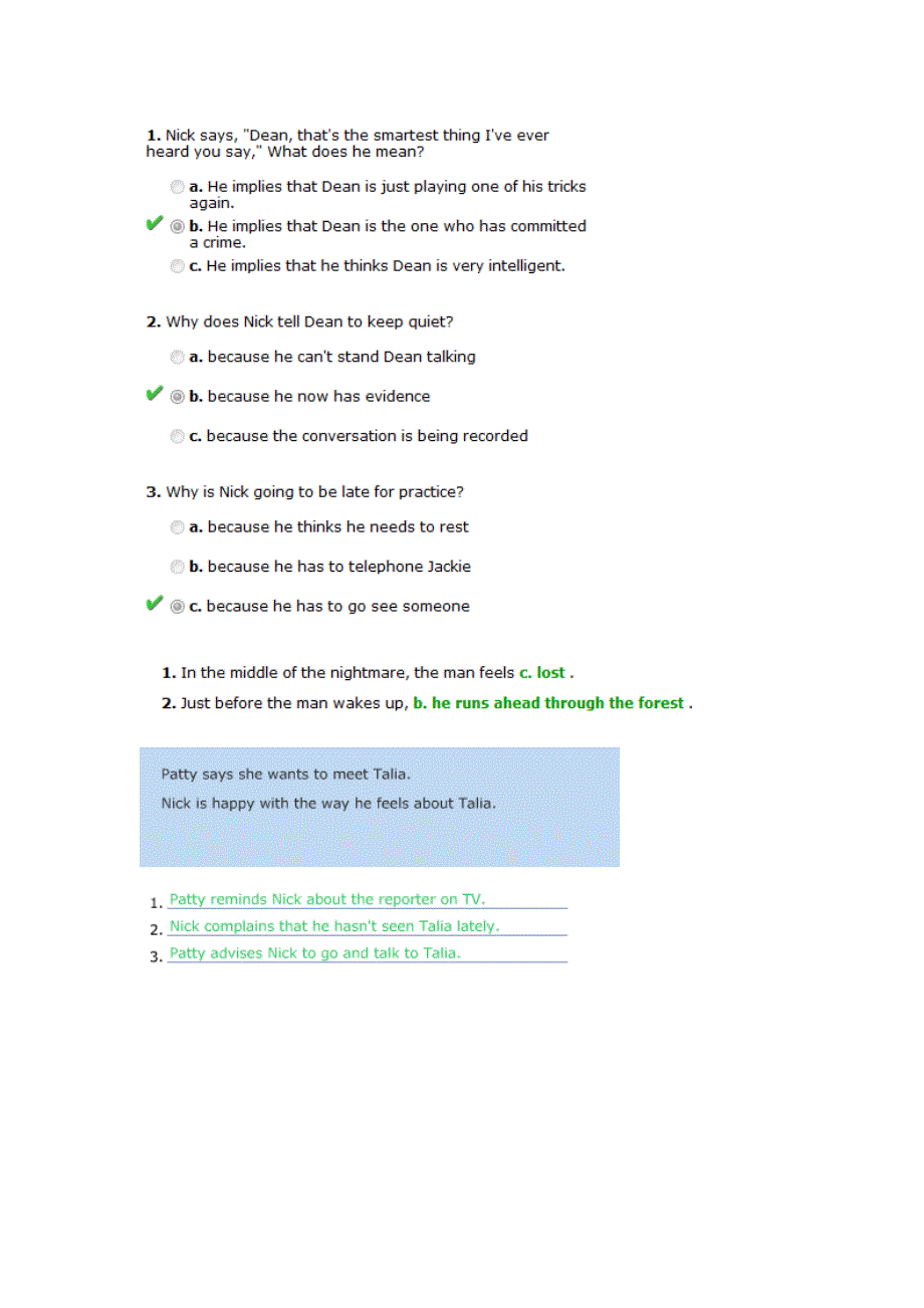 朗文交互英语第四级module c test答案_第2页