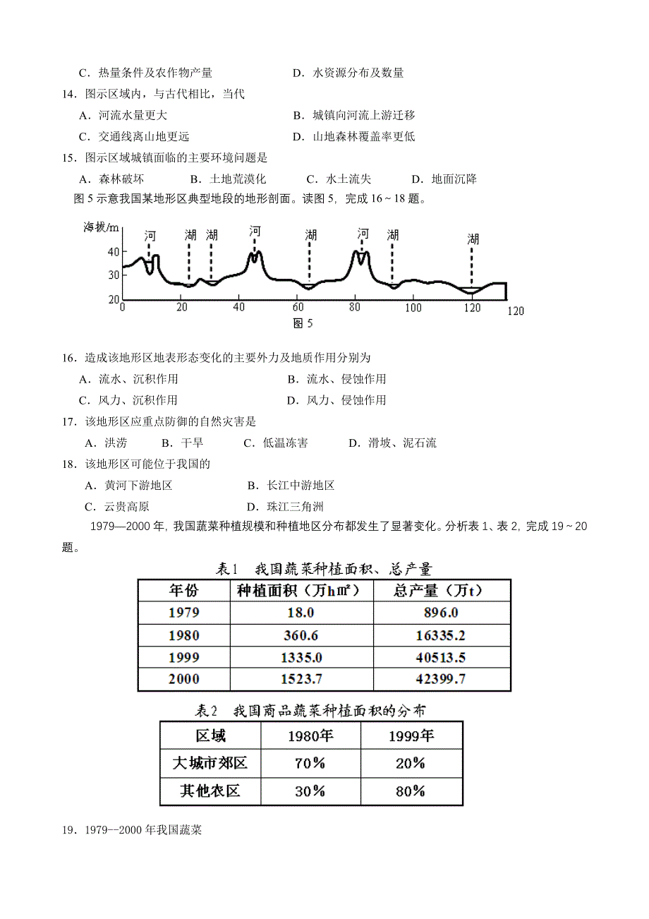 2009年高考海南卷地理_第3页