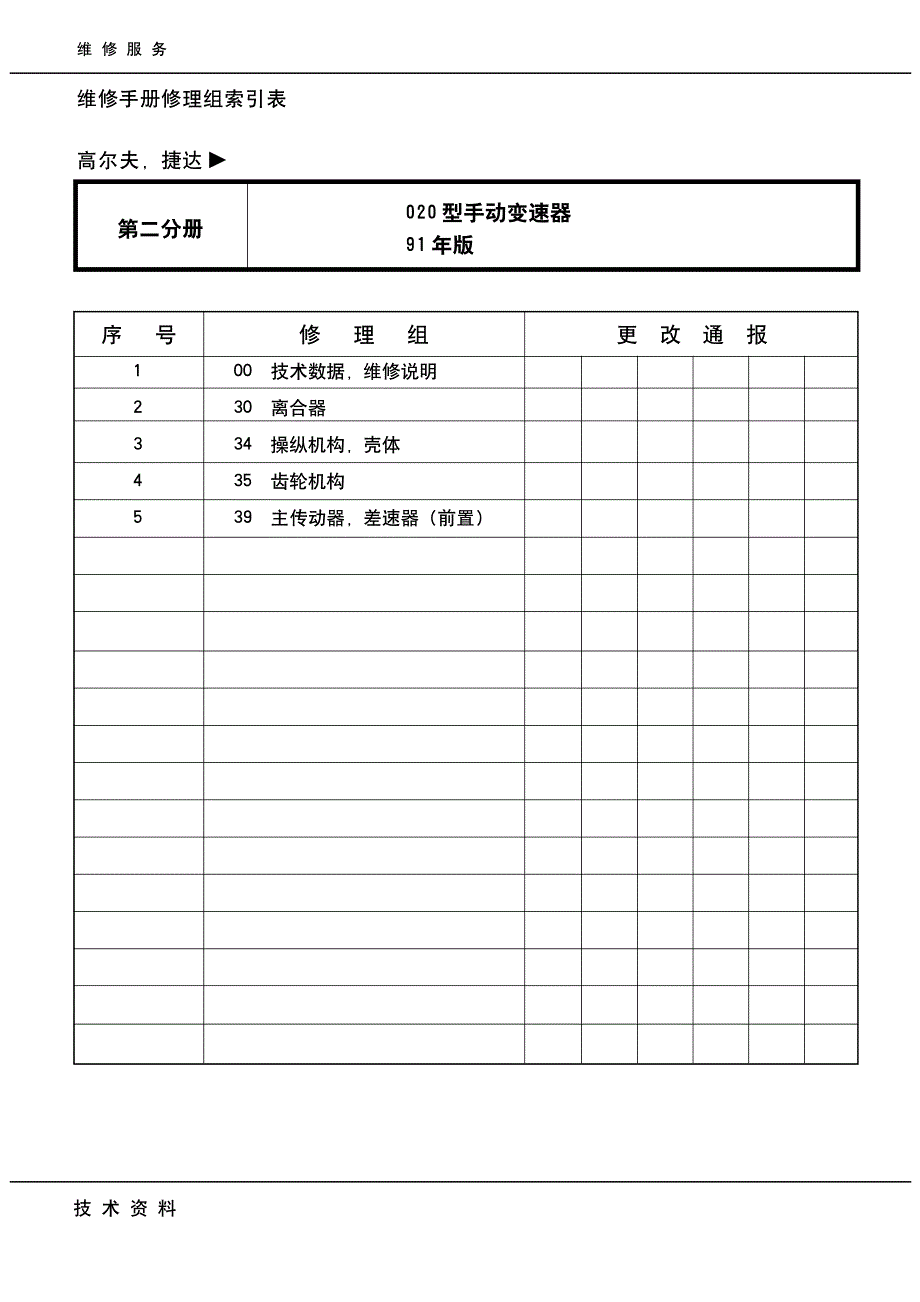 捷达1984第二分册-020手动变速器_第4页