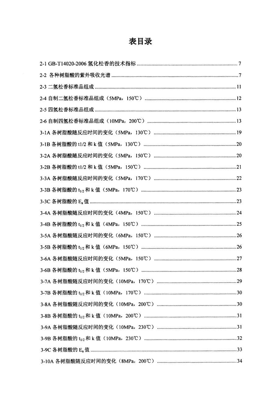 钯介孔碳催化松香加氢反应的研究_第5页