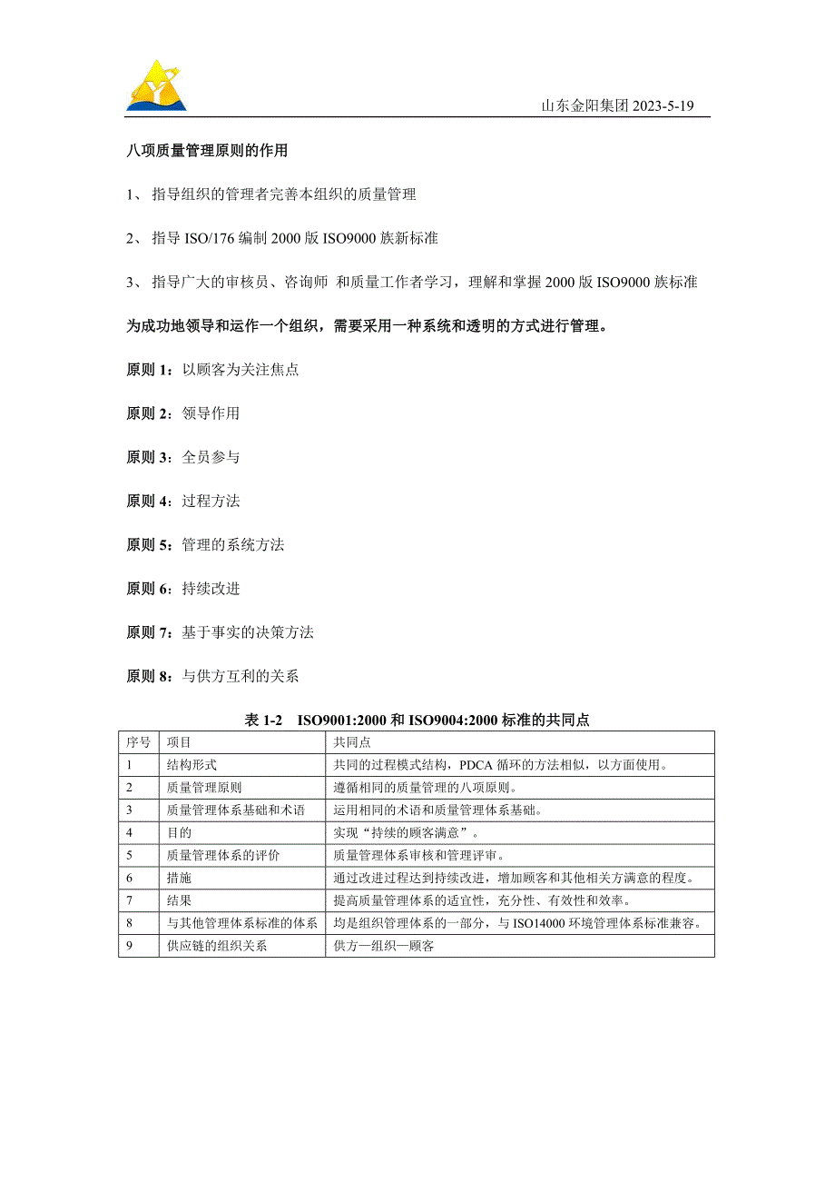 八项质量管理原则的作用_第1页