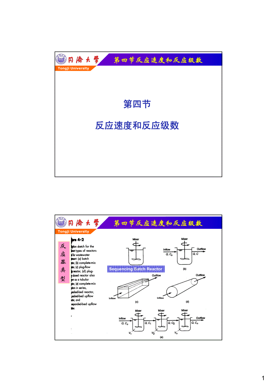 反应动力学与脱氮除磷(同济水控讲座)_第1页