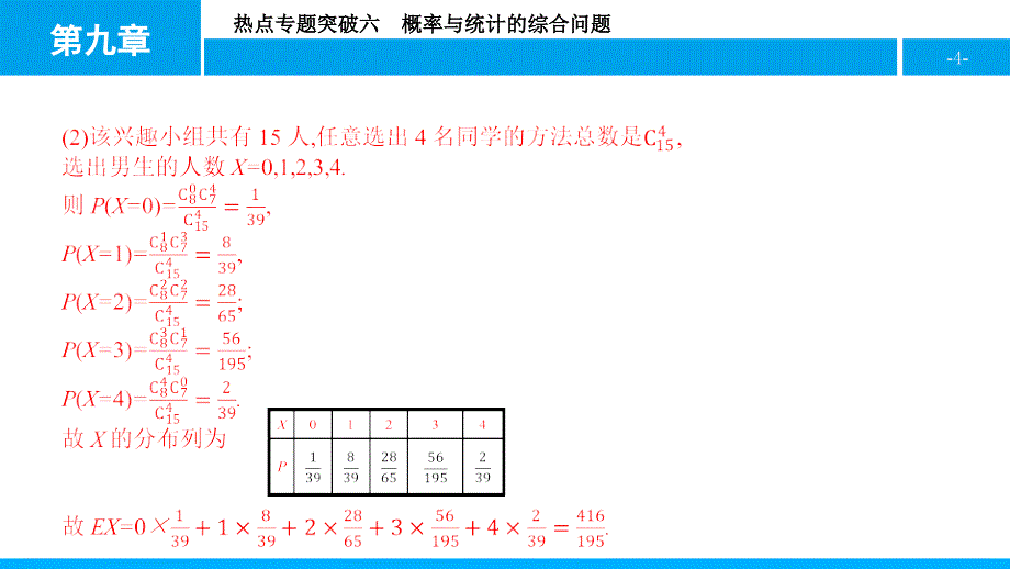 17年届一轮复习全国通用   概率与统计的综合问题  课件_第4页