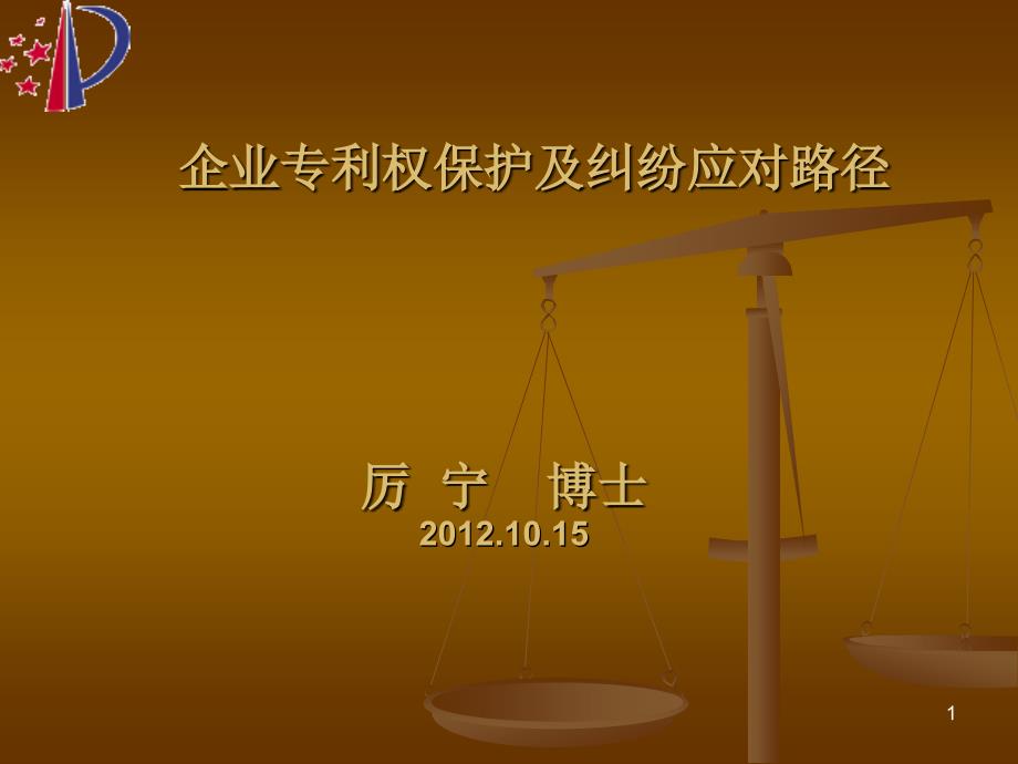 企业专利保护-厉宁_第1页