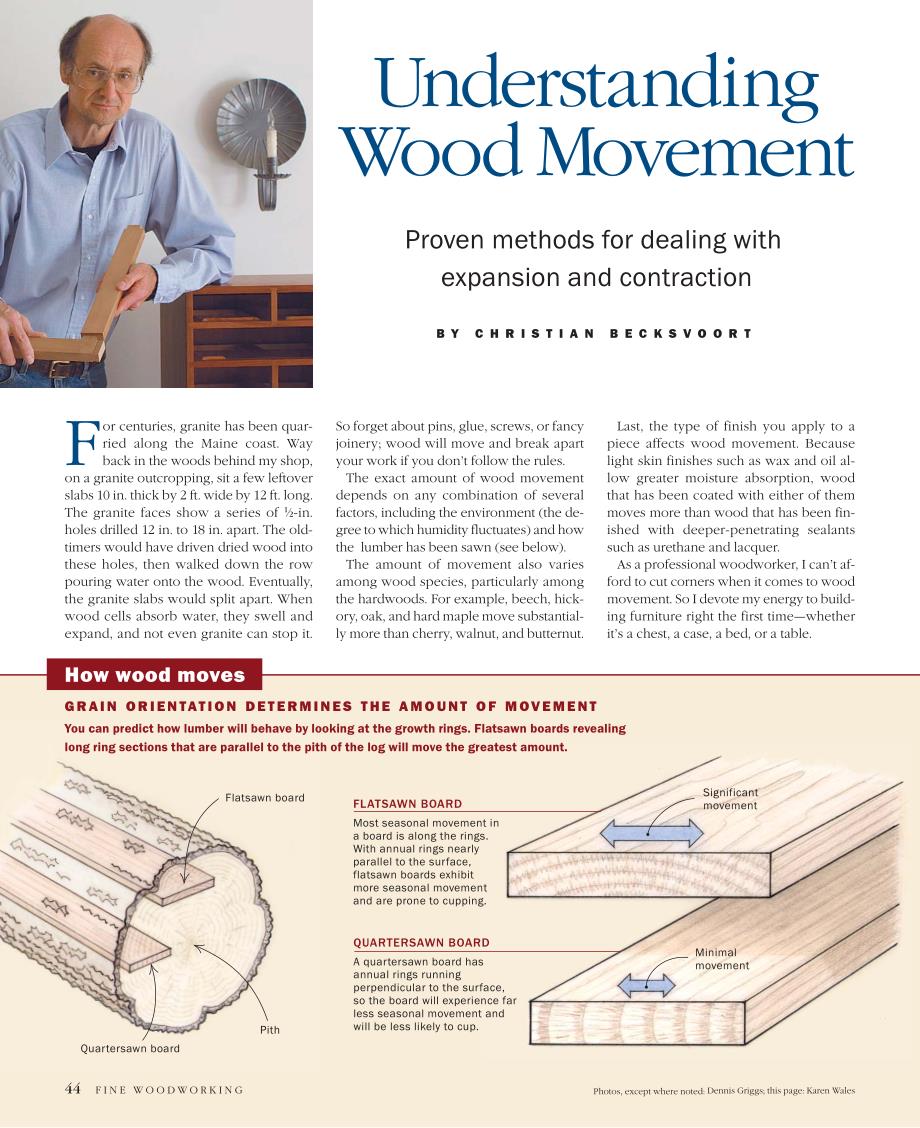 木工 - 如何应对木材的收缩 (英文)_第1页