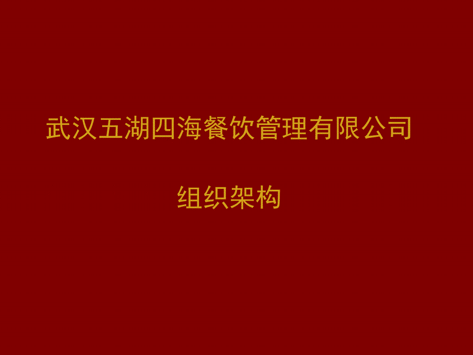 五湖四海餐饮组织架构图_第1页