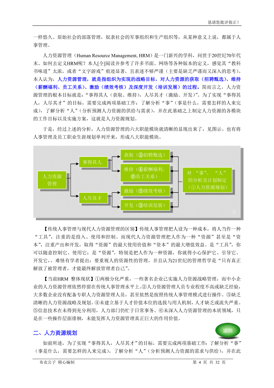 经典实用有价值学习资料：人力资源篇_第4页