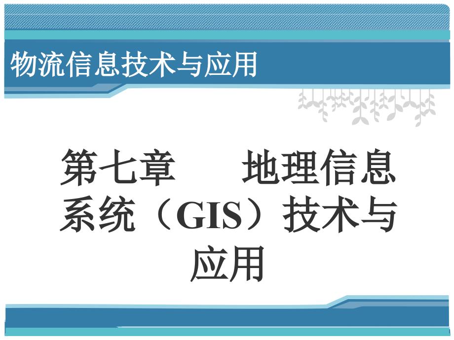 地理信息系统(gis)技术与应用_第1页