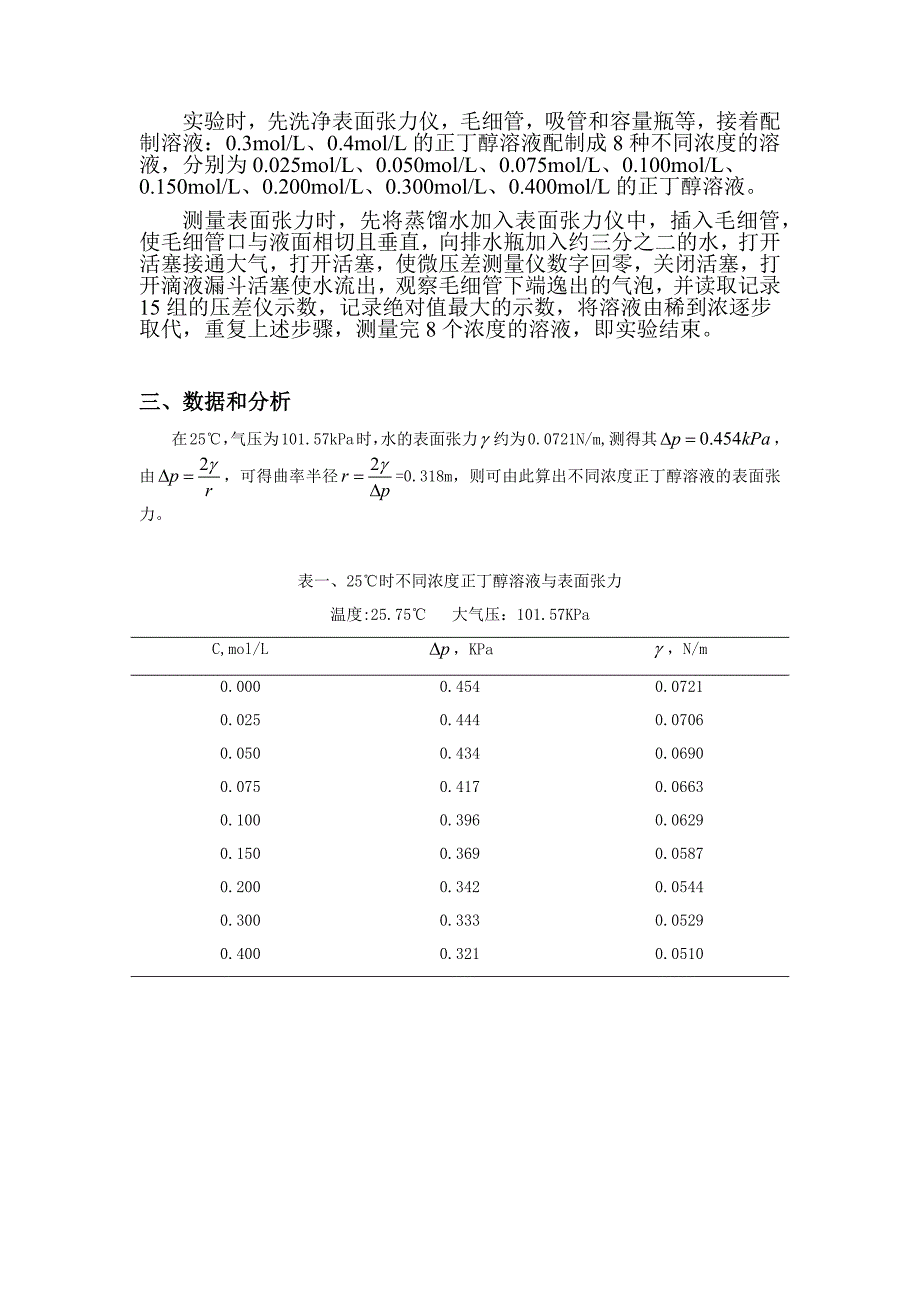 液体表面张力实验报告_第2页