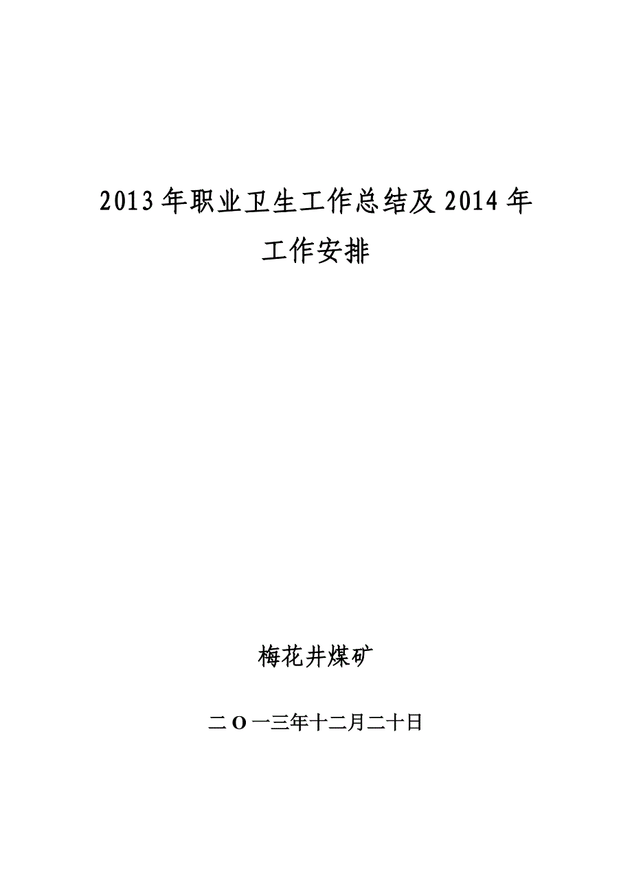 2013年职业健康工作总结_第1页