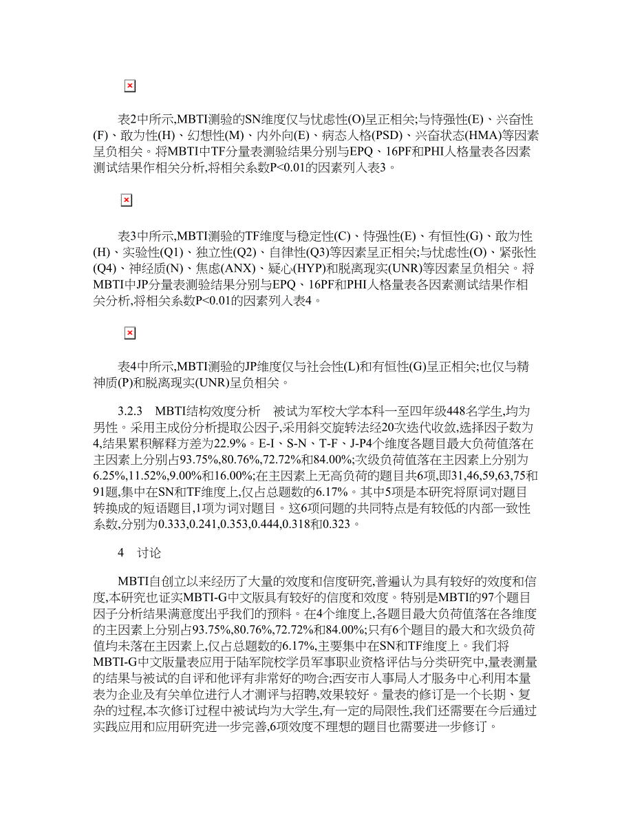 医学论文-谈mbti—g人格类型量表中文版的修订_第3页