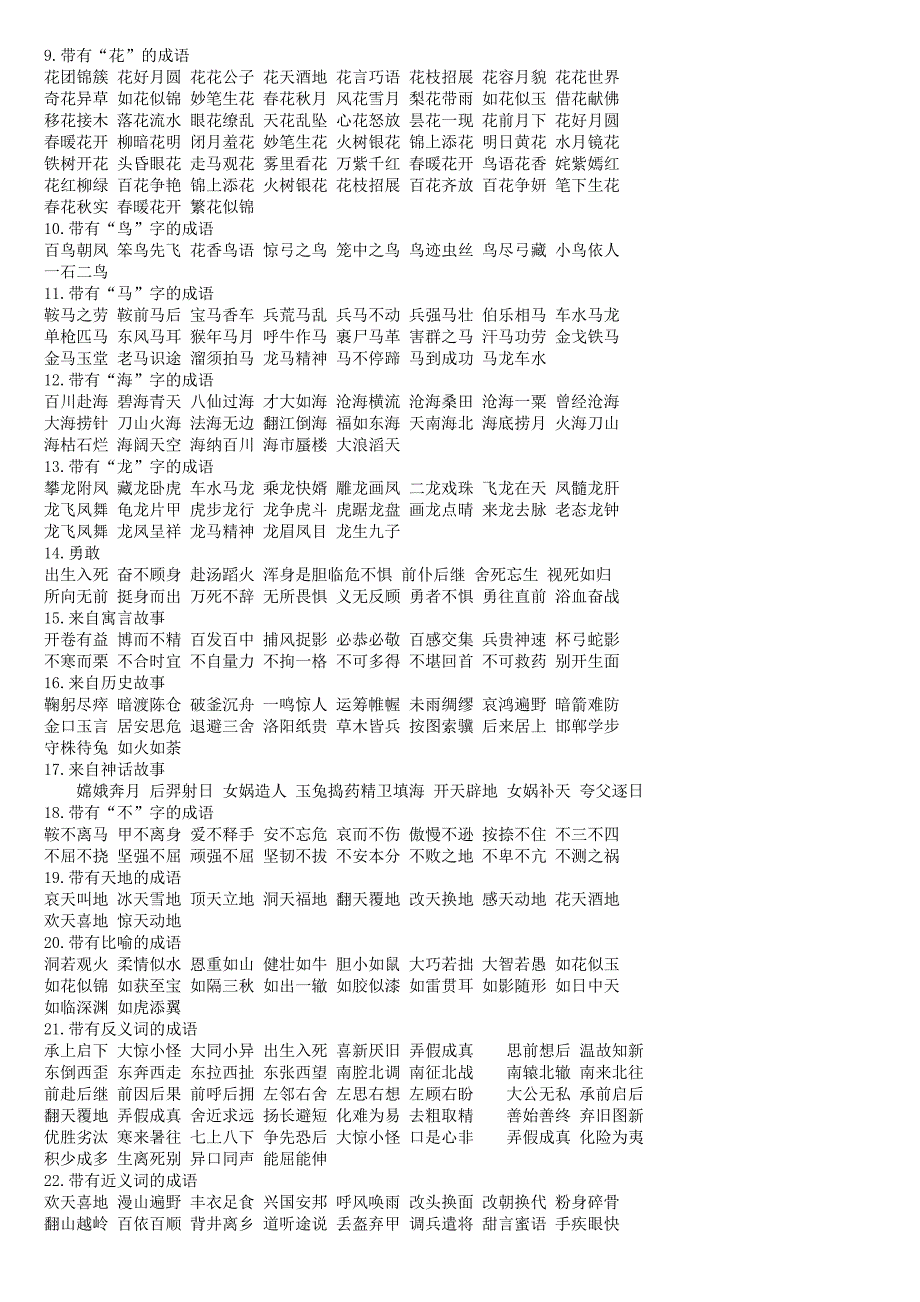 小学语文成语盘点_第4页