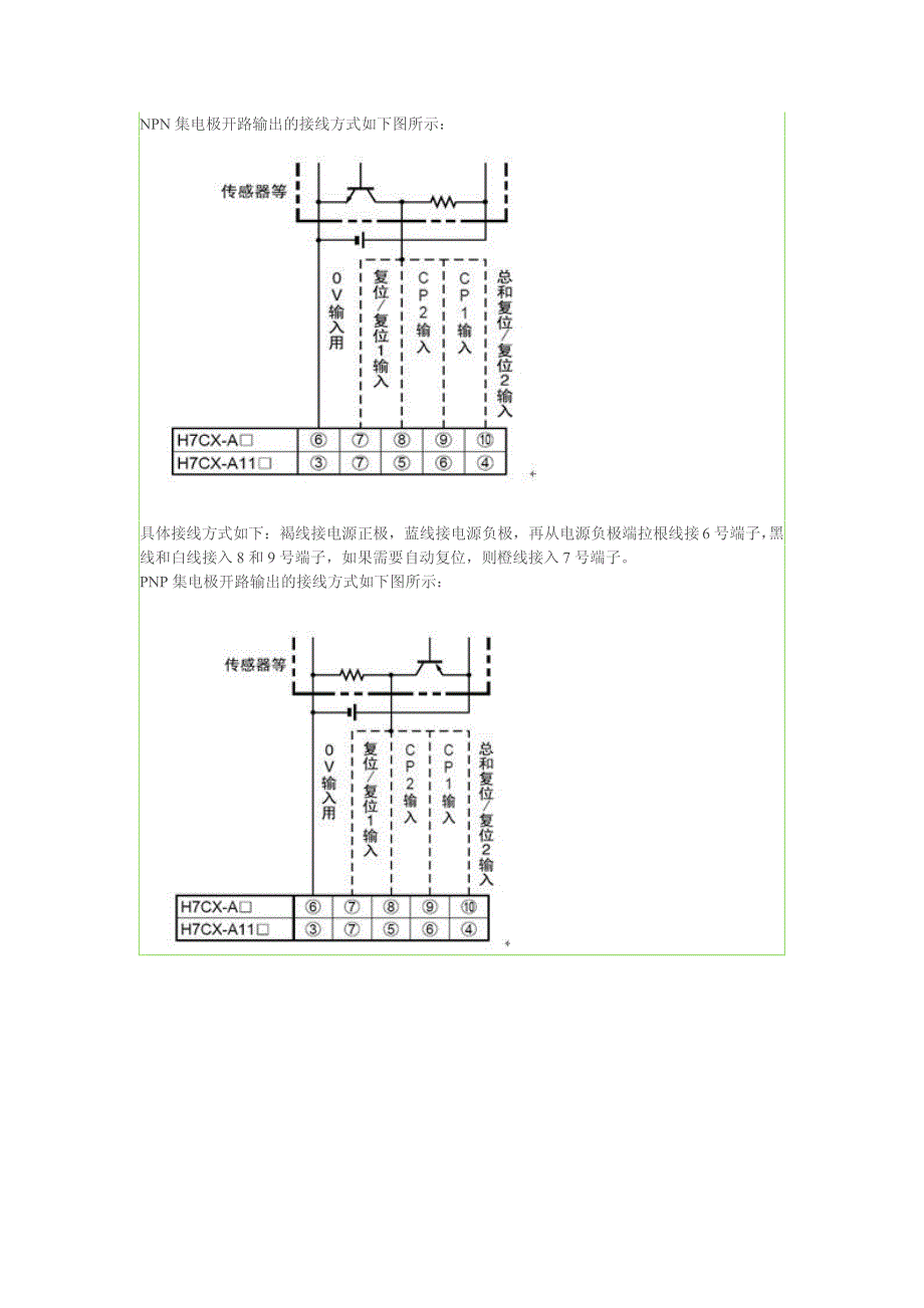 各种输出形式的旋转编码器与后续设备(plc、计数器等)接线_第4页