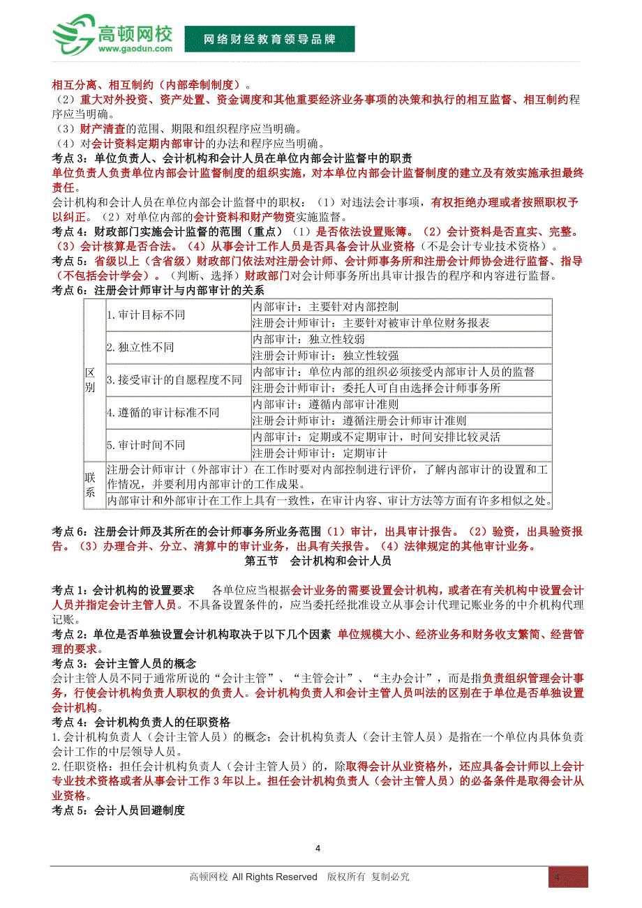 2015年会计从业资格考试《财经法规与会计职业道德》知识点必背_第4页