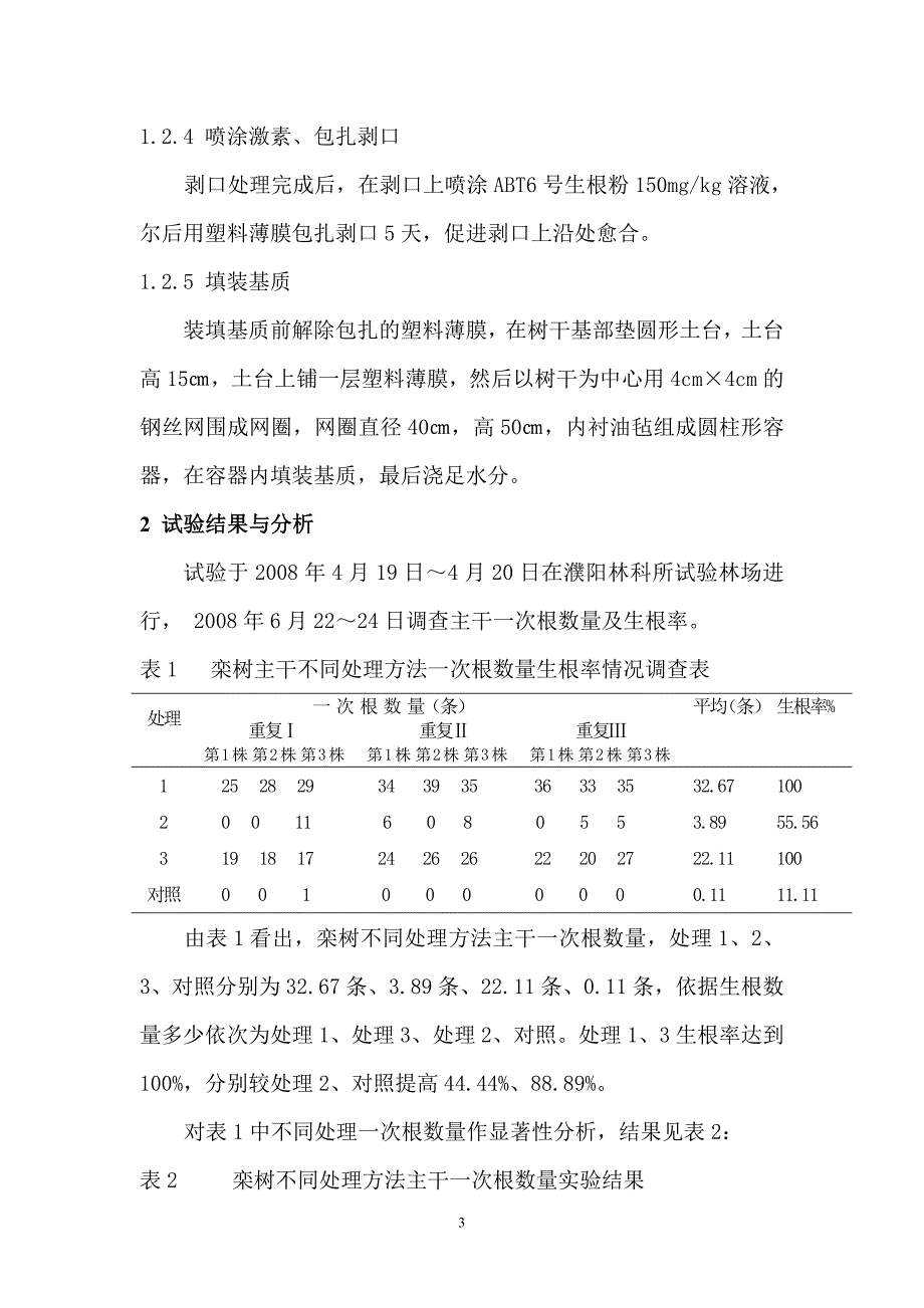 栾树主干处理对再生根数量及生根率的影响试验_第3页