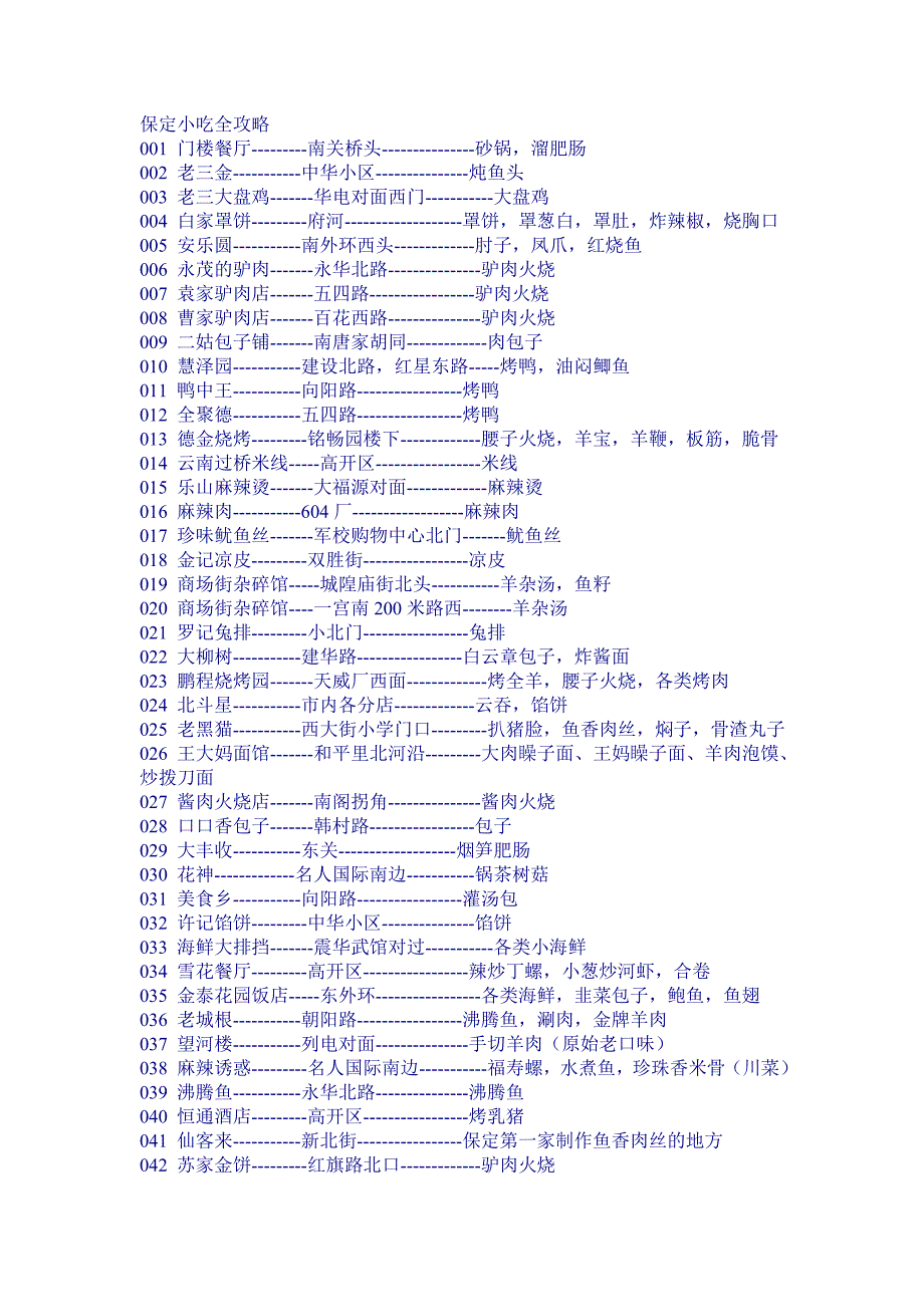 保定小吃全攻略_第1页