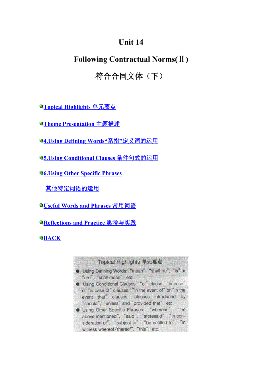 国际商务合同unit(14)_第1页