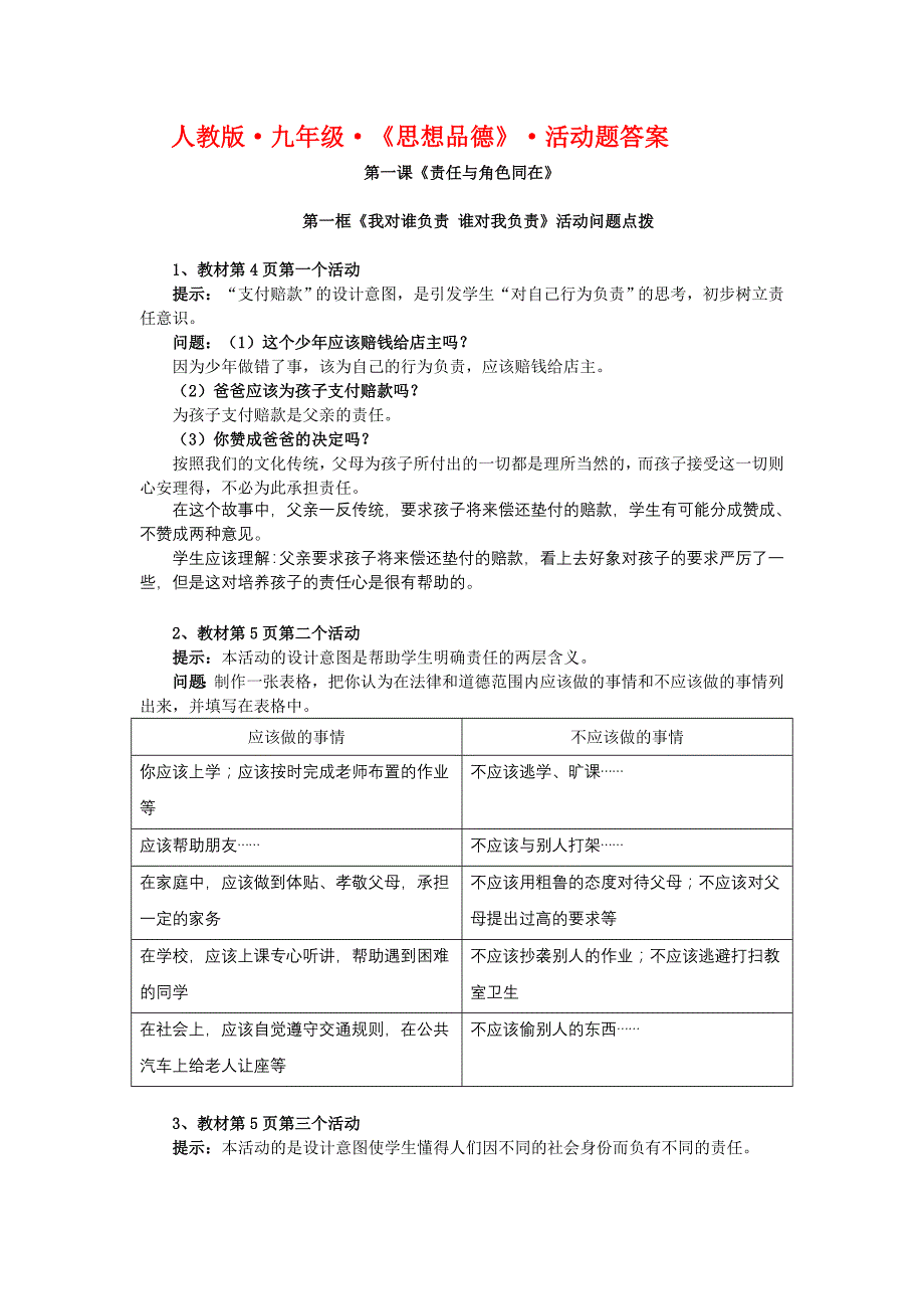 九年级思想品德课本活动题答案[1]_第1页