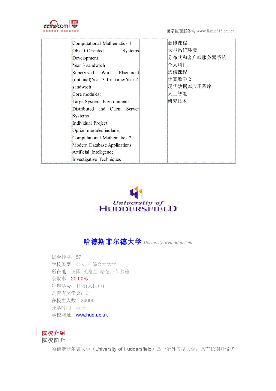 哈德斯菲尔德大学计算本科_第2页