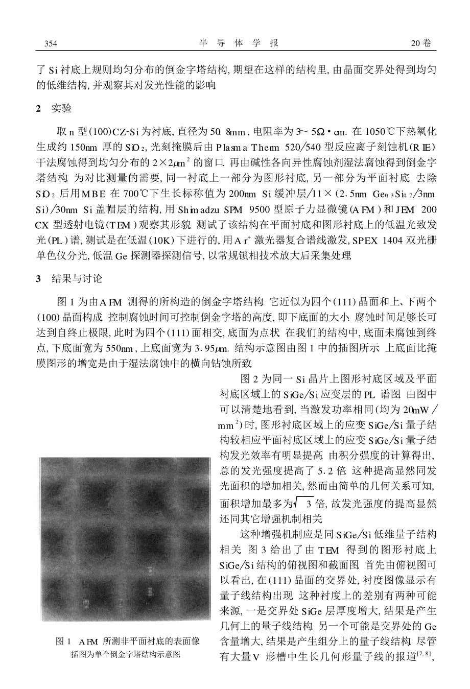 图形衬底上应变SiGeSi超晶格的结构及光致发光研究_第2页