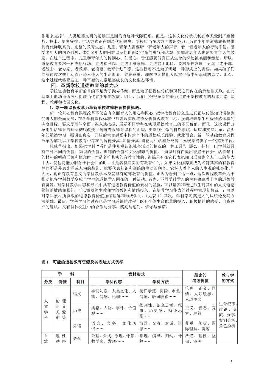 面对挑战∶学校道德教育的调整与革新_第5页