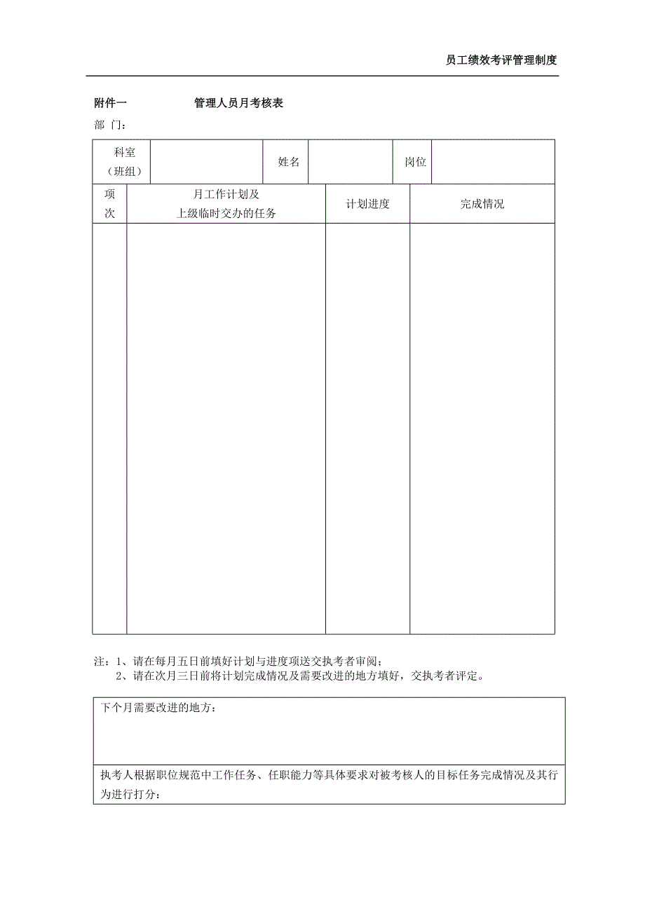 员工绩效考评管理制度_第4页