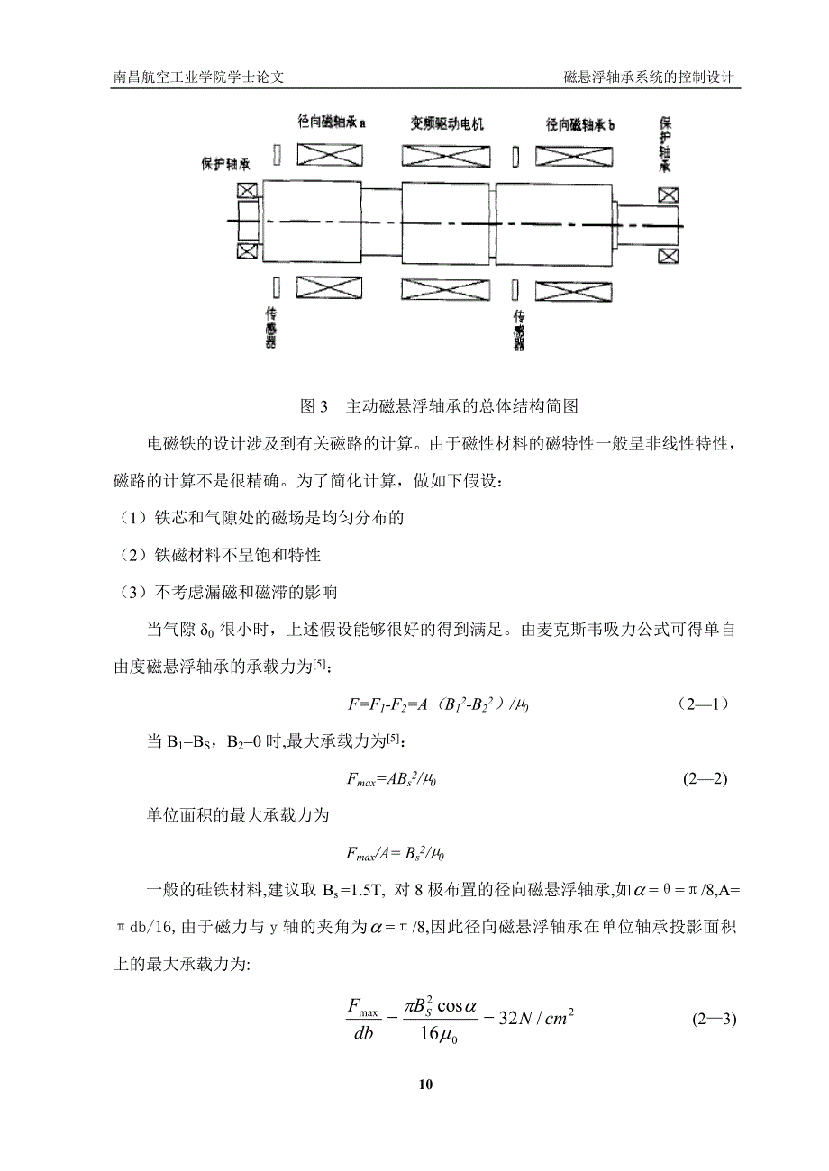 磁悬浮轴承机械系统的设计_第3页