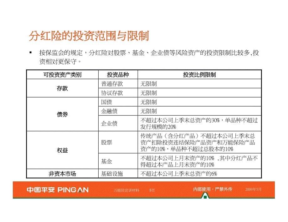 万能险投资营销材料(银保版)_第5页