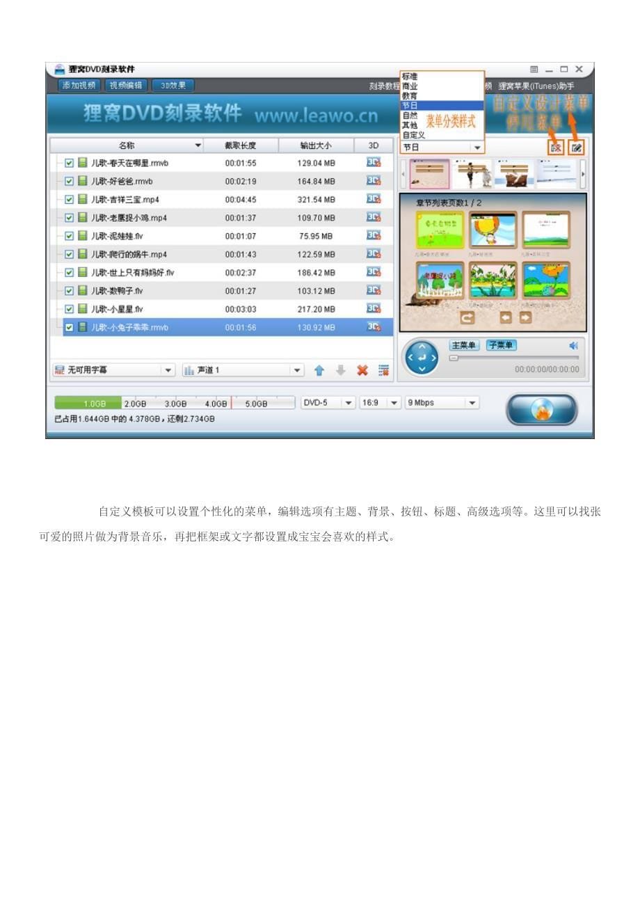 视频刻录软件：儿歌视频大全刻录视频光盘完美攻略_第5页