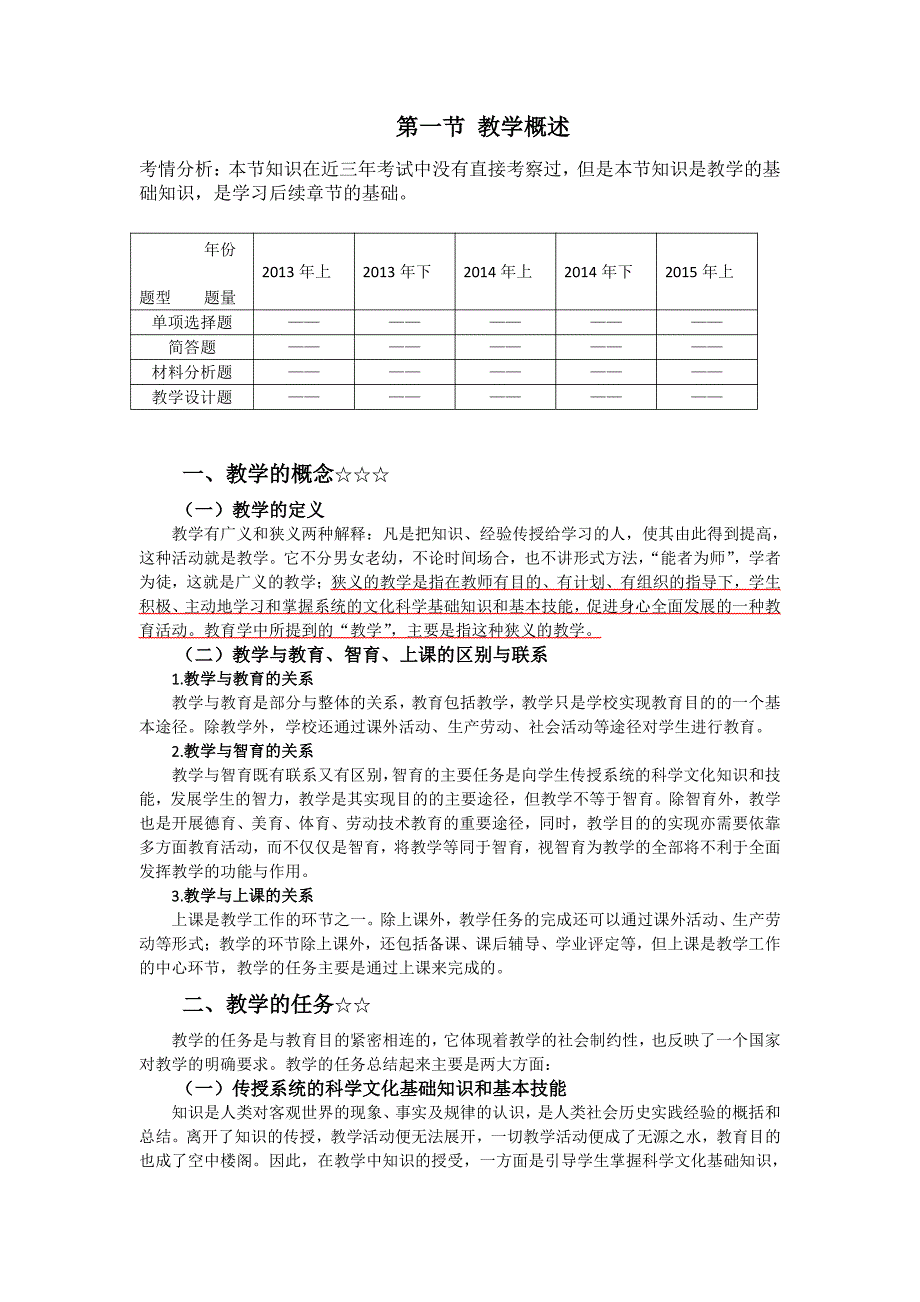 2018年教师资格证笔试学习资料小教第六章 教学实施定稿（定）_第2页