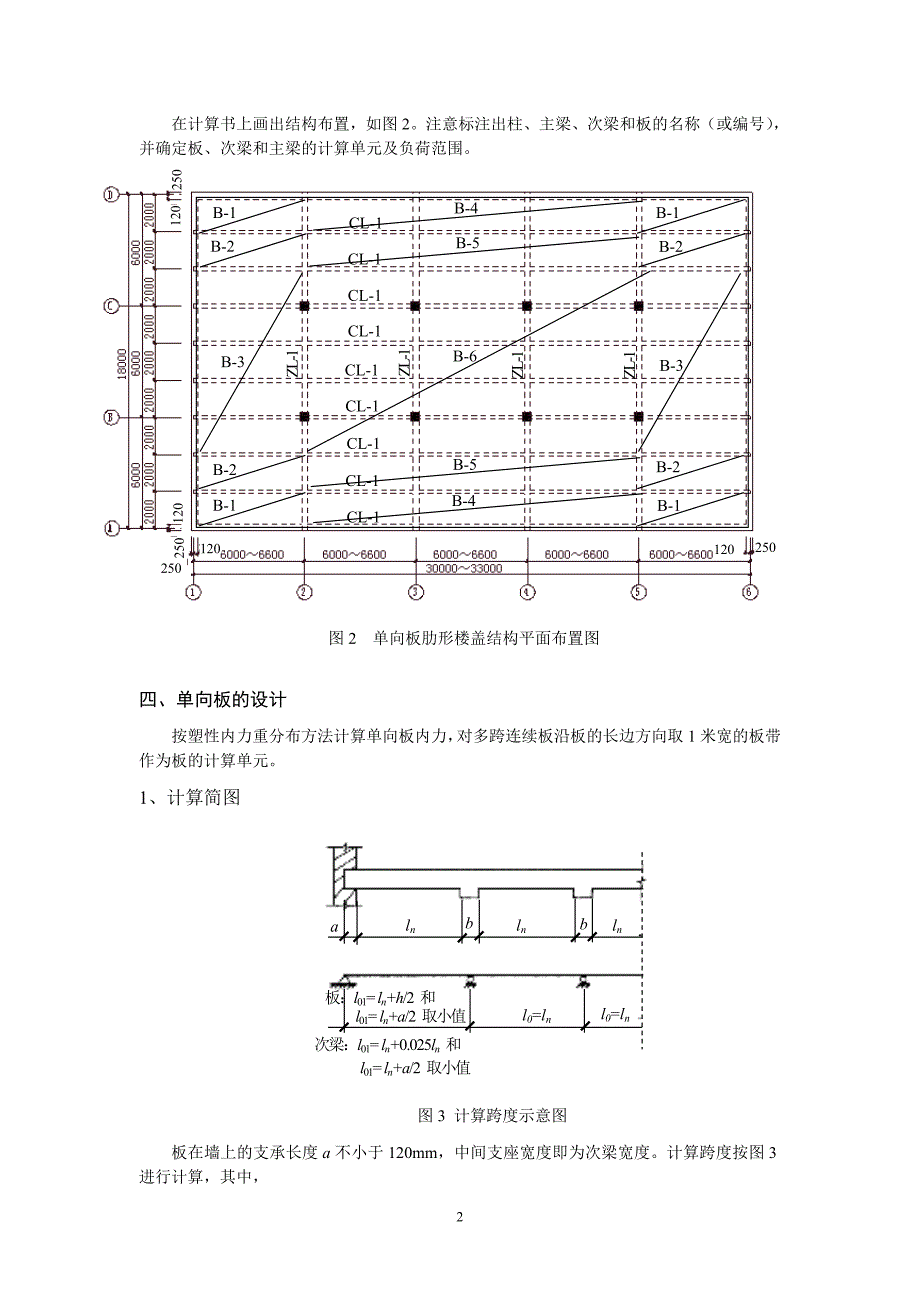 2014-2015单向板肋形结构设计指导书2_第2页