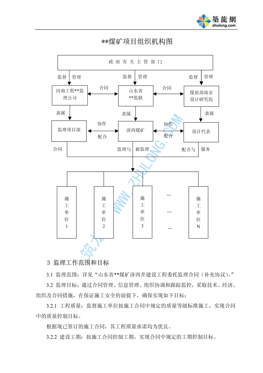 山东省某煤矿工程建设监理规划_第4页